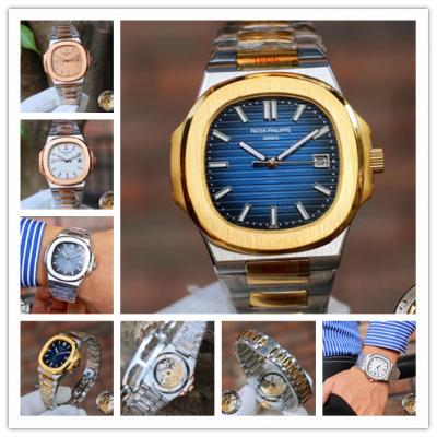 Replica Nautilus 324 Automatic Movement Mens Watch Blue Dial Two Tone Yellow Gold C E64