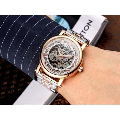 Replica Grand Complications A21j Automatic Movement Mens Watch Skeleton Dial Two Tone Rose Gold E69