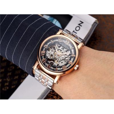 Replica Grand Complications A21j Automatic Movement Mens Watch Skeleton Dial Two Tone Rose Gold E69