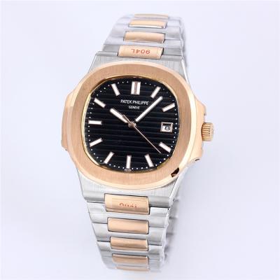 Replica Nautilus 324 Automatic Movement Mens Watch Blue Dial Two Tone Rose Gold C E73