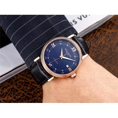 Replica Calatrava A21j Automatic Movement Mens Watch Black Dial Leather Strap E77