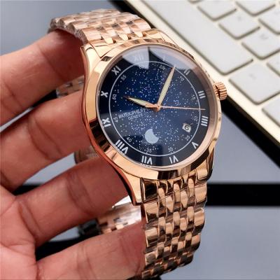 Replica Grand Complications A21j Automatic Movement Mens Watch Starry Sky Dial Rose Gold B E89