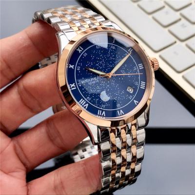 Replica Grand Complications A21j Automatic Movement Mens Watch Starry Sky Dial Rose Gold B E89