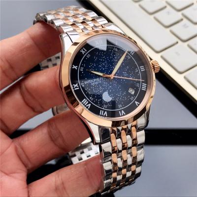 Replica Grand Complications A21j Automatic Movement Mens Watch Starry Sky Dial Rose Gold B E89