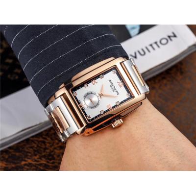 Replica Gondolo A21j Automatic Movement Mens Watch Silver Dial Two Tone Rose Gold A E90