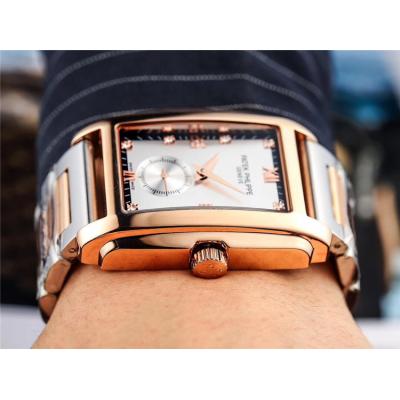 Replica Gondolo A21j Automatic Movement Mens Watch Silver Dial Two Tone Rose Gold A E90