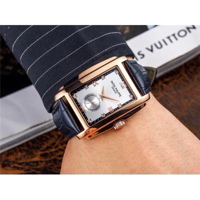 Replica Gondolo A21j Automatic Movement Mens Watch Black Dial Leather Strap B E90