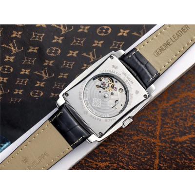 Replica Gondolo A21j Automatic Movement Mens Watch Black Dial Leather Strap B E90