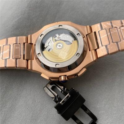 Replica Nautilus A21j Automatic Movement Mens Watch White Dial Rose Gold A E93