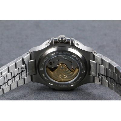 Replica Nautilus A21j Automatic Movement Mens Watch Black Dial Stainless Steel E98