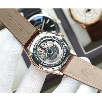 Replica Grand Complications A21j Automatic Movement Mens Watch White Dial Leather Strap E99