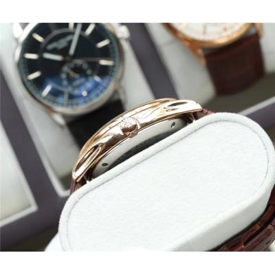 Replica Grand Complications A21j Automatic Movement Mens Watch White Dial Leather Strap E99