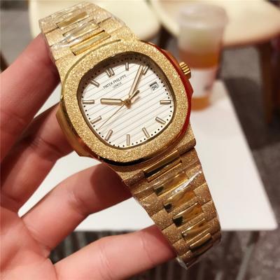 Replica Nautilus A21j Automatic Movement Mens Watch White Dial Frost Gold H E105