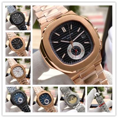 Replica Nautilus A21j Automatic Movement Mens Watch Black Dial Rose Gold B E120