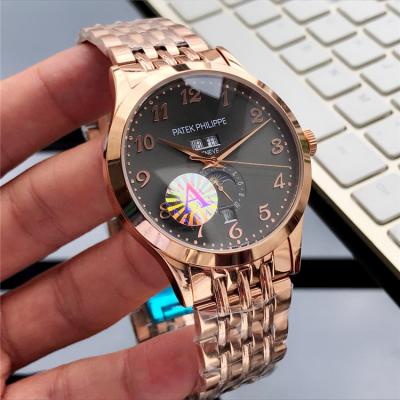 Replica Grand Complications A21j Automatic Movement Mens Watch Blue Dial Two Tone Rose Gold B E123