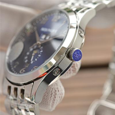 Replica Grand Complications A21j Automatic Movement Mens Watch Blue Dial Stainless Steel B E131