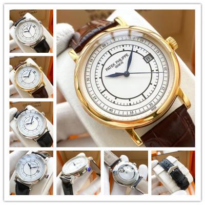 Replica Calatrava Japan Miyota 8215 Automatic Movement Mens Watch White Dial Leather Strap E133