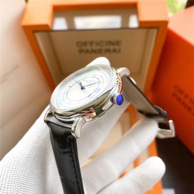 Replica Calatrava Japan Miyota 8215 Automatic Movement Mens Watch White Dial Leather Strap E133