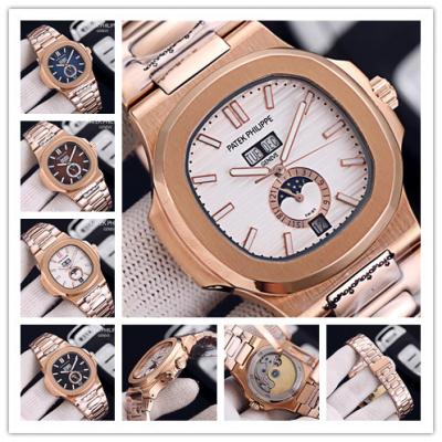 Replica Nautilus A21j Automatic Movement Mens Watch White Dial Rose Gold A E151