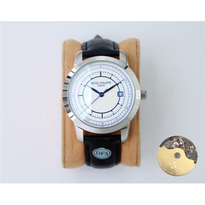 Replica Grand Complications A21j Automatic Movement Mens Watch White Dial Leather Strap E152