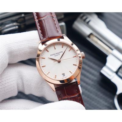 Replica Grand Complications A21j Automatic Movement Mens/Womens Watch White Dial Leather Strap E170