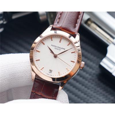 Replica Grand Complications A21j Automatic Movement Mens/Womens Watch White Dial Leather Strap E170