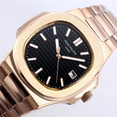 Replica Nautilus 324 Automatic Movement Mens Watch White Dial Rose Gold A E173