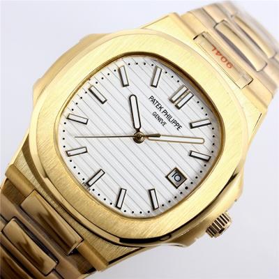 Replica Nautilus 324 Automatic Movement Mens Watch Blue Dial Two Tone Yellow Gold B E173