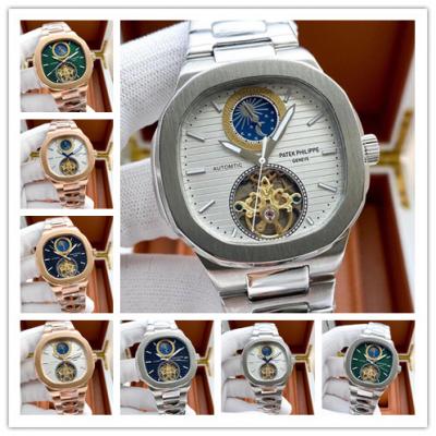 Replica Nautilus A21j Automatic Movement Mens Watch White Tourbillon Dial Stainless Steel E179