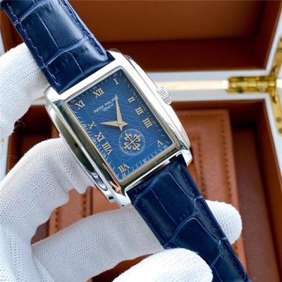 Replica Gondolo A21j Automatic Movement Mens Watch Blue Dial Leather Strap B E185