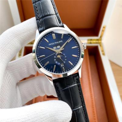 Replica Grand Complications A21j Automatic Movement Mens Watch Blue Dial Leather Strap B E191