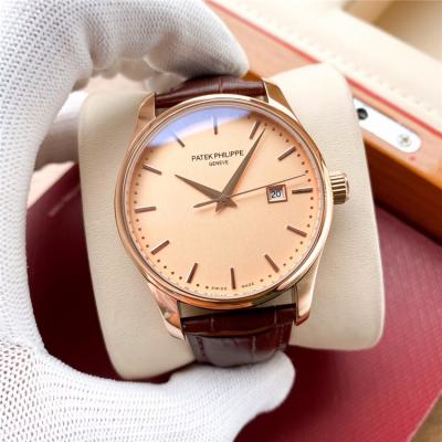 Replica Grand Complications A21j Automatic Movement Mens Watch White Dial Leather Strap E194