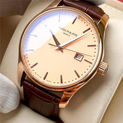 Replica Grand Complications A21j Automatic Movement Mens Watch White Dial Leather Strap E194