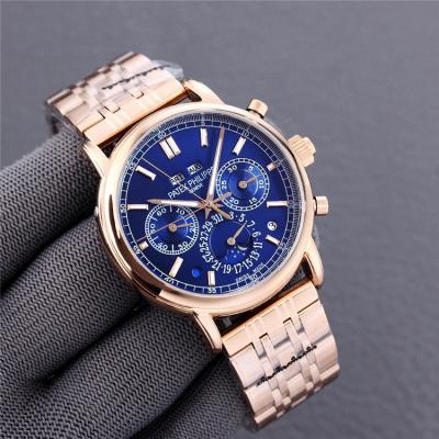 Replica Grand Complications A21j Automatic Movement Mens Watch Blue Dial Stainless Steel E209