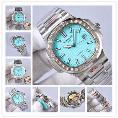 Replica Nautilus Japan Miyota 8215 Automatic Mens Watch Blue Dial Diamonds Case Stainless Steel E212