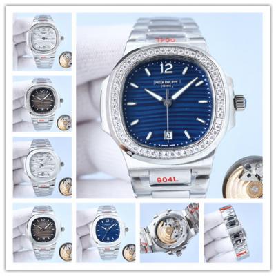 Replica Nautilus Japan Miyota 8215 Automatic Mens Watch Blue Dial Diamonds Case Stainless Steel B E213