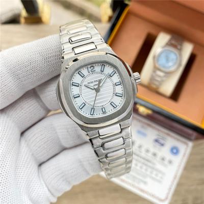 Replica Nautilus A21j Automatic Movement Womens Watch Blue Dial Diamonds Case Stainless Steel E225