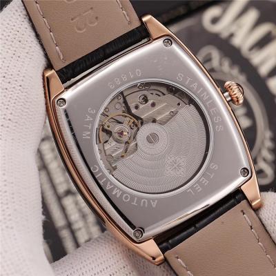 Replica Gondolo Japan Miyota 8215 Automatic Movement Mens Watch Black Dial Leather Strap G12