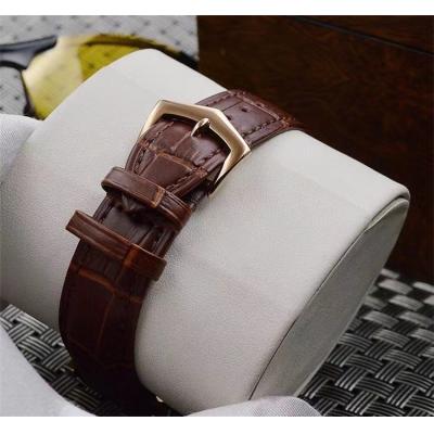 Replica Calatrava A21j Automatic Movement Mens Watch White Dial Leather Strap G13