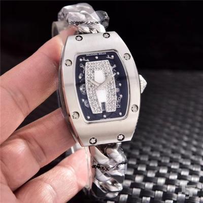 Replica RM71-01 A21j Automatic Movement Womens Watch Skeleton Dial Diamonds Case Stainless Steel E07