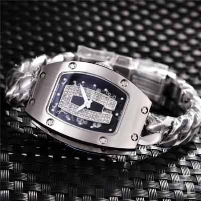 Replica RM71-01 A21j Automatic Movement Womens Watch Skeleton Dial Diamonds Case Stainless Steel E07