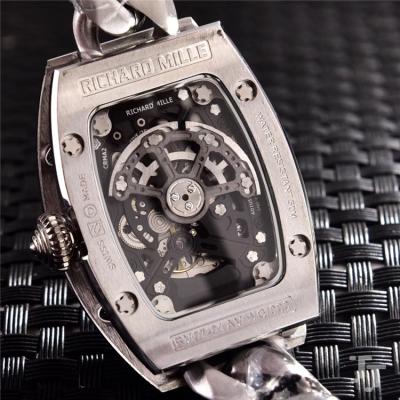 Replica RM71-01 A21j Automatic Movement Womens Watch Skeleton Dial Diamonds Case Stainless Steel E07