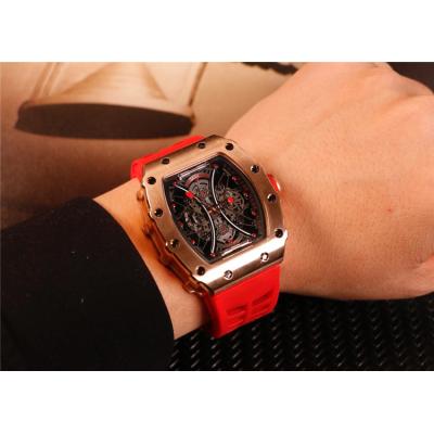 Replica RM053-01 Japan Miyota 8215 Automatic Movement Mens Watch Skeleton Dial Rubber Strap E08