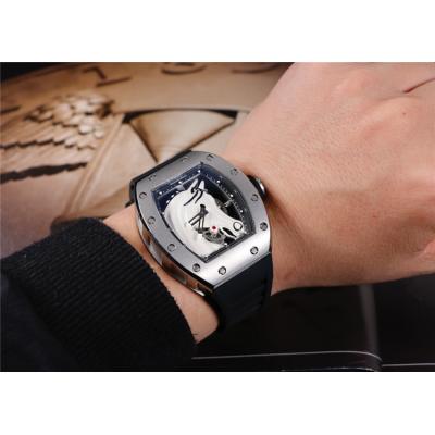 Replica RM052-2 6T51Automatic Movement Mens Watch Skeleton Dial Rubber Strap E20