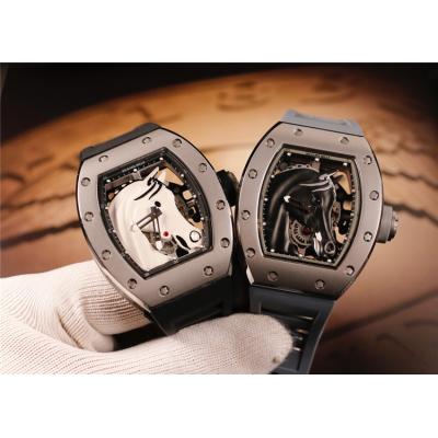 Replica RM052-2 6T51Automatic Movement Mens Watch Skeleton Dial Rubber Strap E20