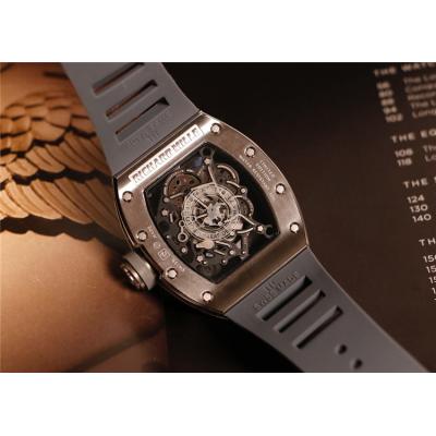 Replica RM052-2 6T51Automatic Movement Mens Watch Skeleton Dial Rubber Strap E20