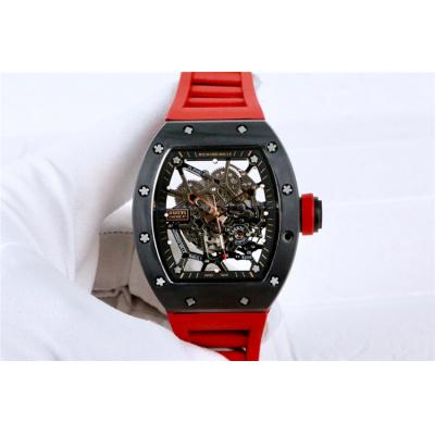 Replica RM035 NH05 Automatic Movement Mens Watch Skeleton Dial Rubber Strap A E24