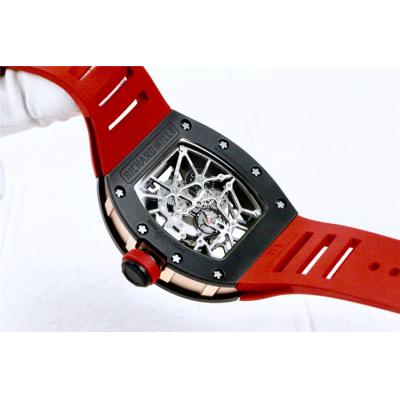 Replica RM035 NH05 Automatic Movement Mens Watch Skeleton Dial Rubber Strap A E24