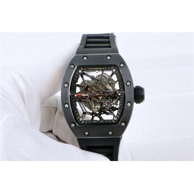 Replica RM035 NH05 Automatic Movement Mens Watch Skeleton Dial Rubber Strap A E24