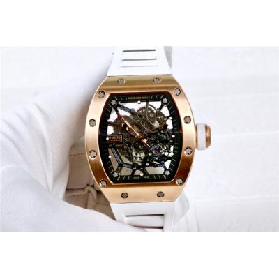 Replica RM035 NH05 Automatic Movement Mens Watch Skeleton Dial Rubber Strap B E24